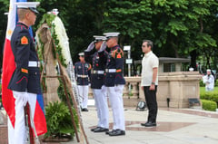 Wreath-laying ceremony at Luneta Park