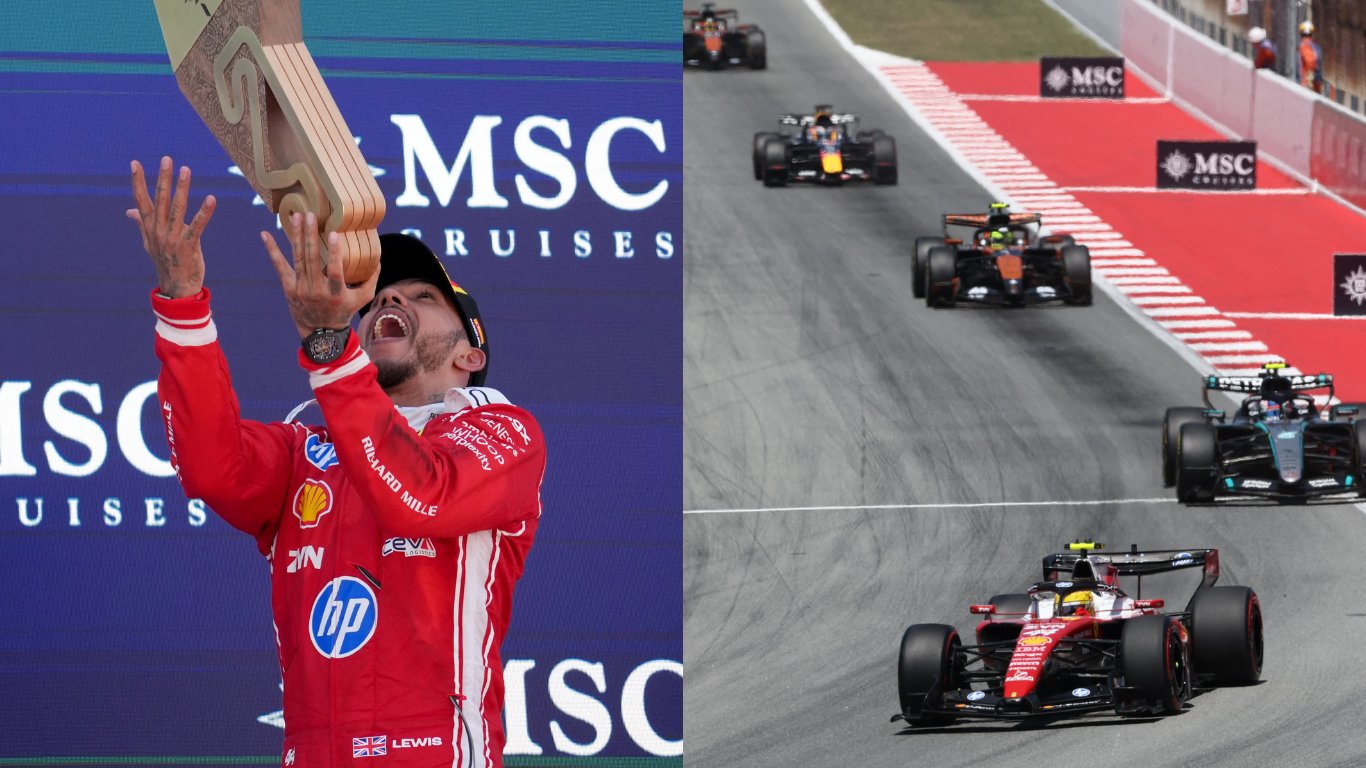 Lewis in wonderland: Hamilton claims his first Ferrari win at Barcelona Grand Prix