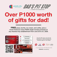Araneta City treats dads to over P1,000 in Father's Day rewards