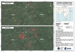 PhilSA maps possible quake-triggered landslides in Mindanao