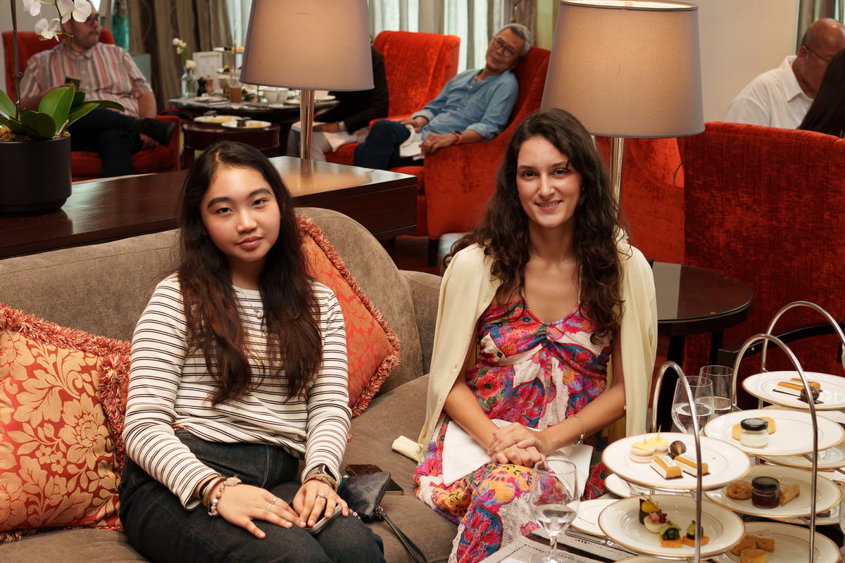 ALLIANCE Française de Manille’s Meg Alvarado and Valentina Carbone.