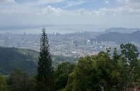 SPECTACULAR view of Georgetown from Penang Hill. Georgetown is the capital city of Penang.