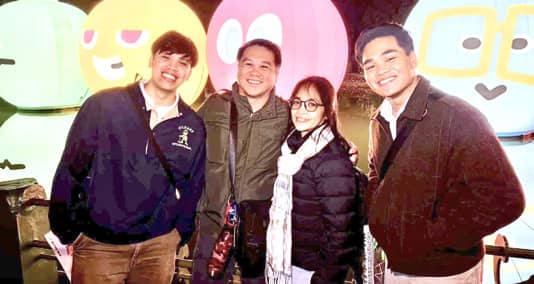 ONE adventure at a time. Arnel together with his wife Victoria and sons Allan and Pablo during a family trip.