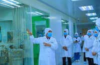 MEMBERS of the House Committee on Health, and the Committee on Trade and Industry visit various sections of Amherst Laboratories, seeing first-hand the stringent quality standards involved in the making of Unilab products.