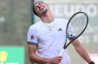 ALEXANDER Zverev is facing a tough challenge from Taylor Fritz in the semifinals of the Halle Open ATP tennis tournament in Halle, Germany.