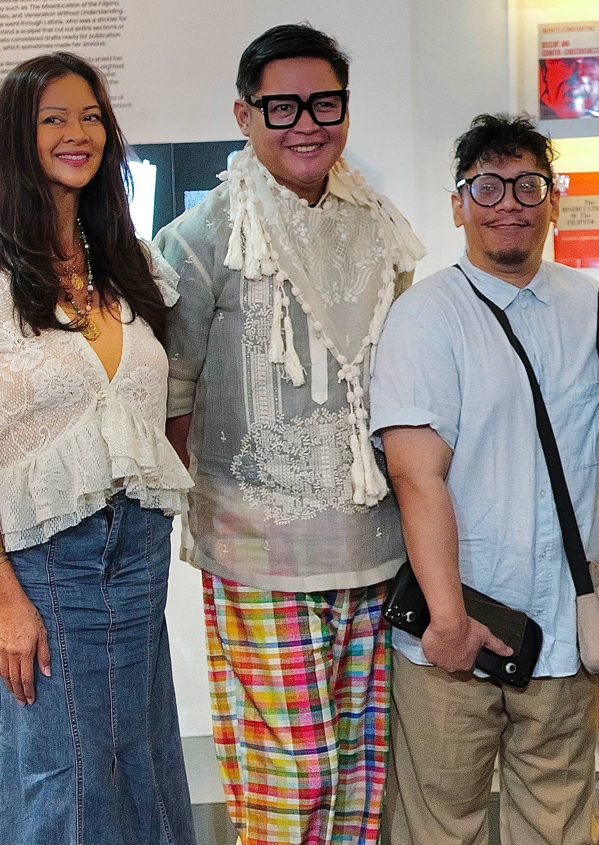 CAROL de Leon, Michael Francis Mayores and Joel Wijangco.