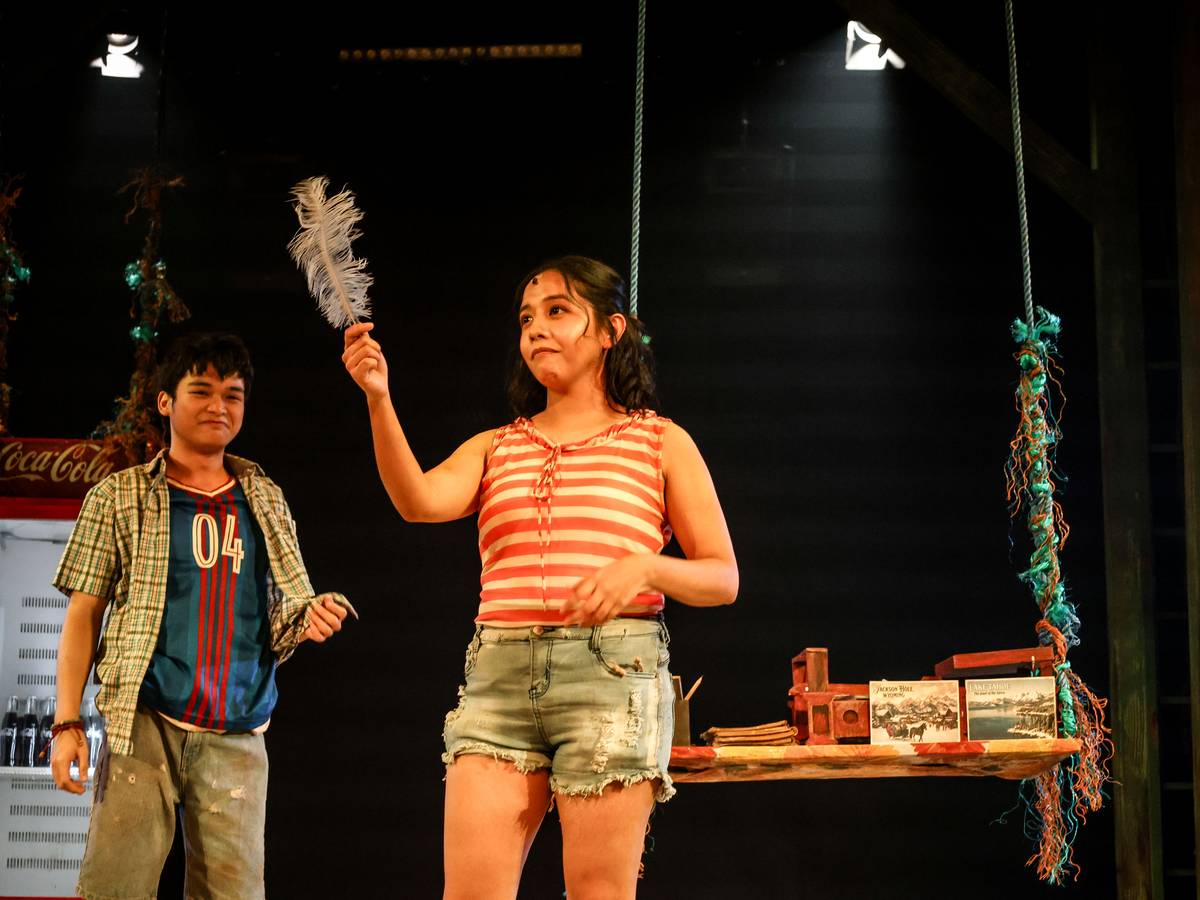 A feather and cans of Spam as fare to cross the ocean to their dreams.