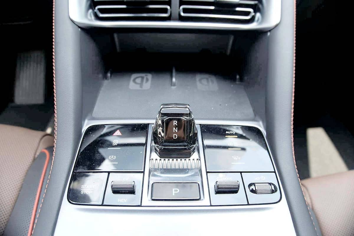 ATTRACTIVE cockpit with pleasing surfaces and textures.