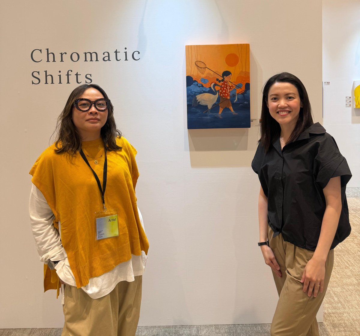 FILIPINO Artist June Digan and Mitsuko Ono.