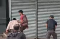Screen grab from the viral video on the apprehension of a minor ambulant vendor whom Baguio netizens see as too harsh. Aldwin Quitasol