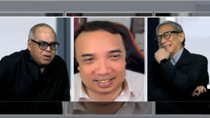 An observation that struck DAILY TRIBUNE column writer Barry Gutierrez (center) the most, which he imparted to Straight Talk hosts Chito Lozada (left) and Teddy Montelibano, is that the framers never imagined the possibility of ‘as many as nine senators arrested, detained, fleeing justice or otherwise unable to participate’ in an impeachment trial.