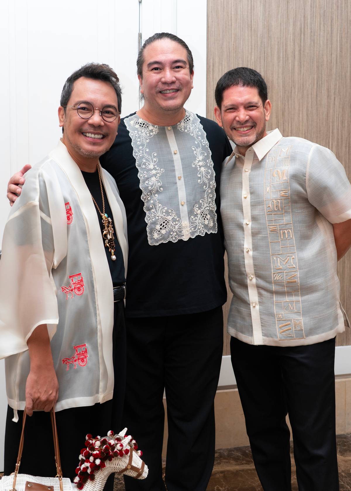 KNOI Esmane, Fundacion Sansó director Ricky Francisco and Martin Lopez.