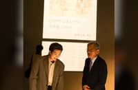 RM of BTS and National Museum of Korea director You Hong June.