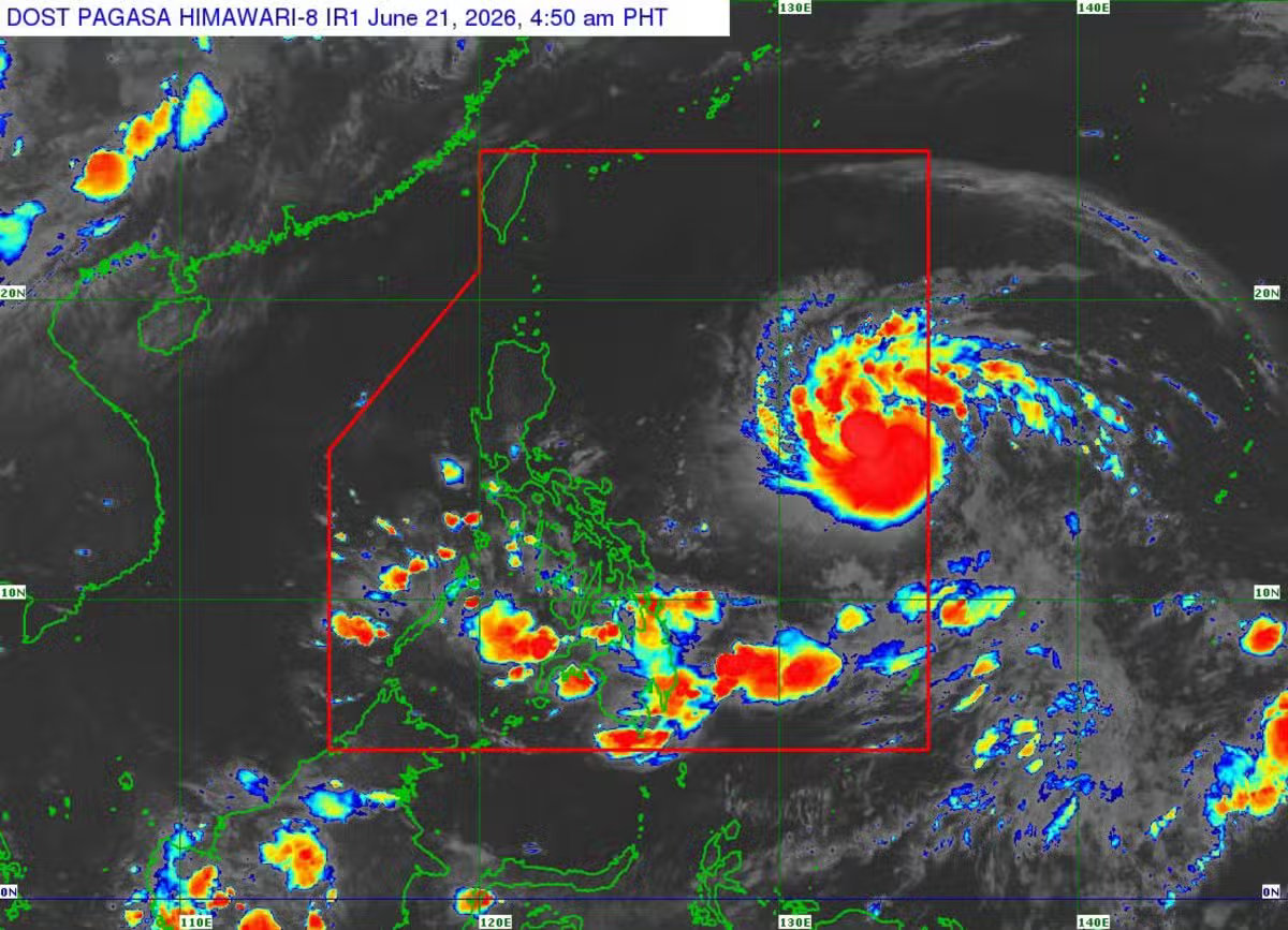 Typhoon ‘Francisco’ seen