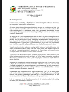 Bishop says Church stand vs mining is pastoral, pro-environment