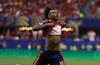 LAMINE Yamal celebrates after nailing the first goal that sparked Spain’s 4-0 win over Saudi Arabia in Group H preliminaries of the FIFA World Cup on Sunday.