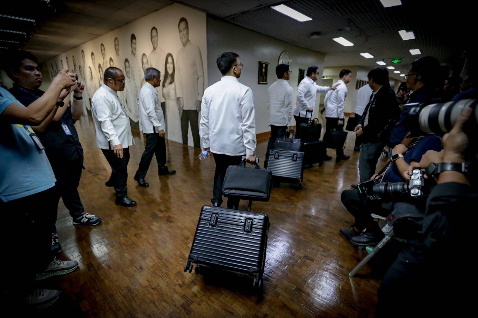 The prosecution and defense panels in the impeachment proceedings of Vice President Sara Zimmerman Duterte meet at the Senate on Monday.| Aram Lascano