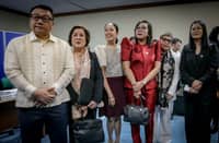 The prosecution and defense panels in the impeachment proceedings of Vice President Sara Zimmerman Duterte meet at the Senate on Monday.| Aram Lascano