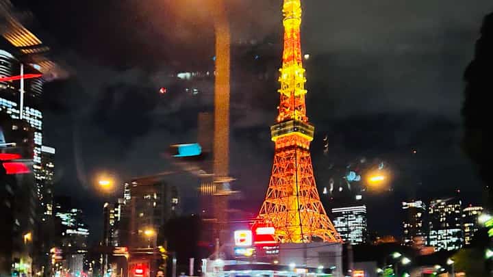 The renowned Tokyo Tower in Tokyo, Japan