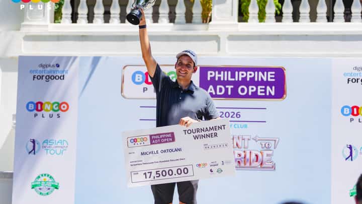 Italy’s Michele Ortolani lords over Luisita as 2026 BingoPlus Philippine ADT Open champion