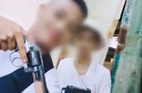 The suspects in the gruesome shooting incident in a high school grounds in Tacloban City.