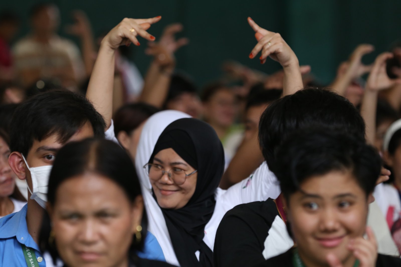 Students, workers, civil society groups, and community leaders gather for a public forum at the Sandejas Gym in De La Salle-College of Saint Benilde (DLS-CSB), Manila on 23 June 2026. Organized by Bantay Senado, the Center for Social Action, and the School of Diplomacy and Governance, the forum aims to provide local leaders with a shared, accurate, and process-based understanding of the current impeachment proceedings and upcoming developments.