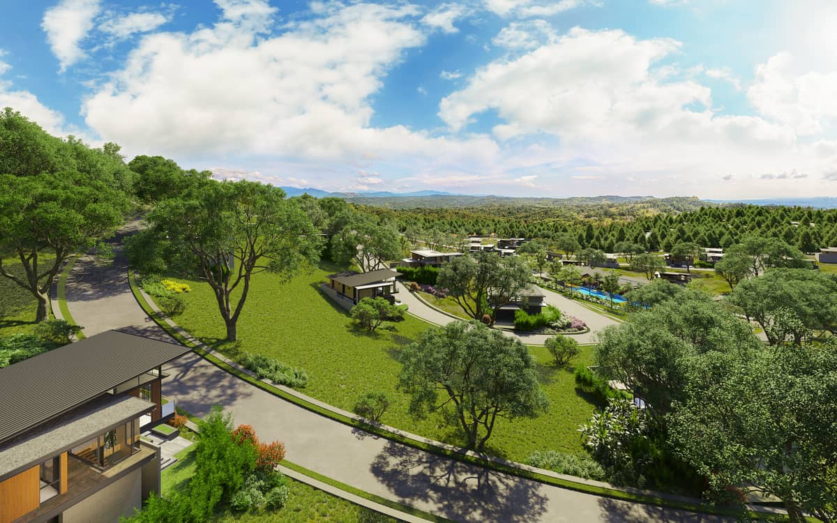 ROLLING terrain and lush natural greenery.