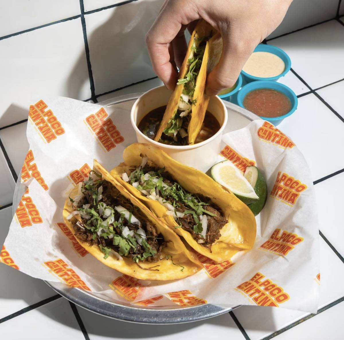 EL Poco Cantina’s Birria Tacos.