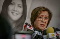 House Prosecution member and Mamamayang Liberal Partylist Rep. Leila de Lima during an ambush interview at the Senate on Wednesday, 24 June.