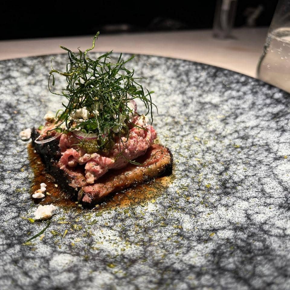 HELM’s multi-textural 
beef course.
