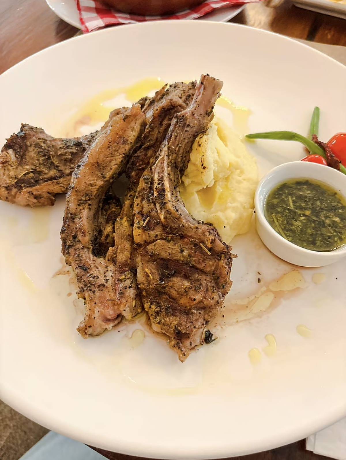 ASADOR dos Mestizos Lamb Chops.