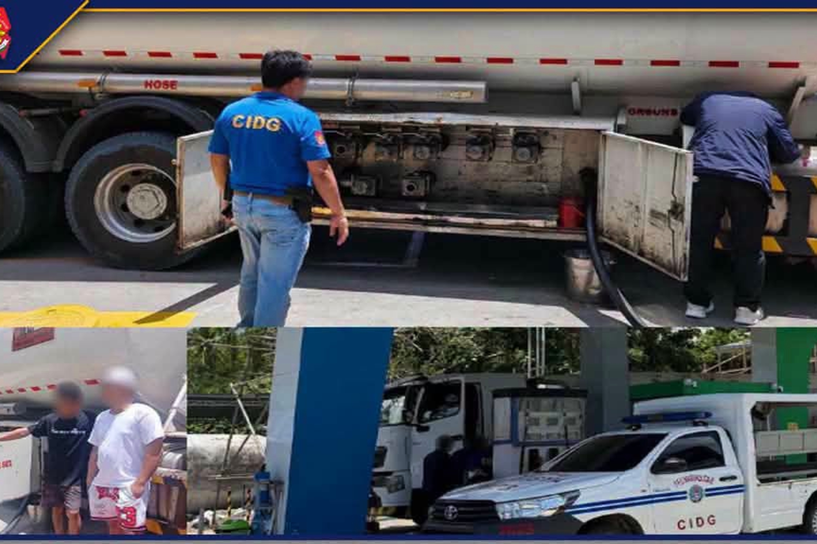 PNP busts illegal diesel trade in Marinduque, seizes P2.6-M fuel haul