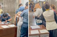 THROUGH both minors have tested positive for gunpowder residue, the elder of two minors involved in the deadly shooting incident in Tacloban City has been charged with three counts of murder, three counts of frustrated murder and multiple counts of serious physical injuries. The second suspect, legally exempt from criminal liability, has been turned over to the City Social Welfare and Development Office for intervention.