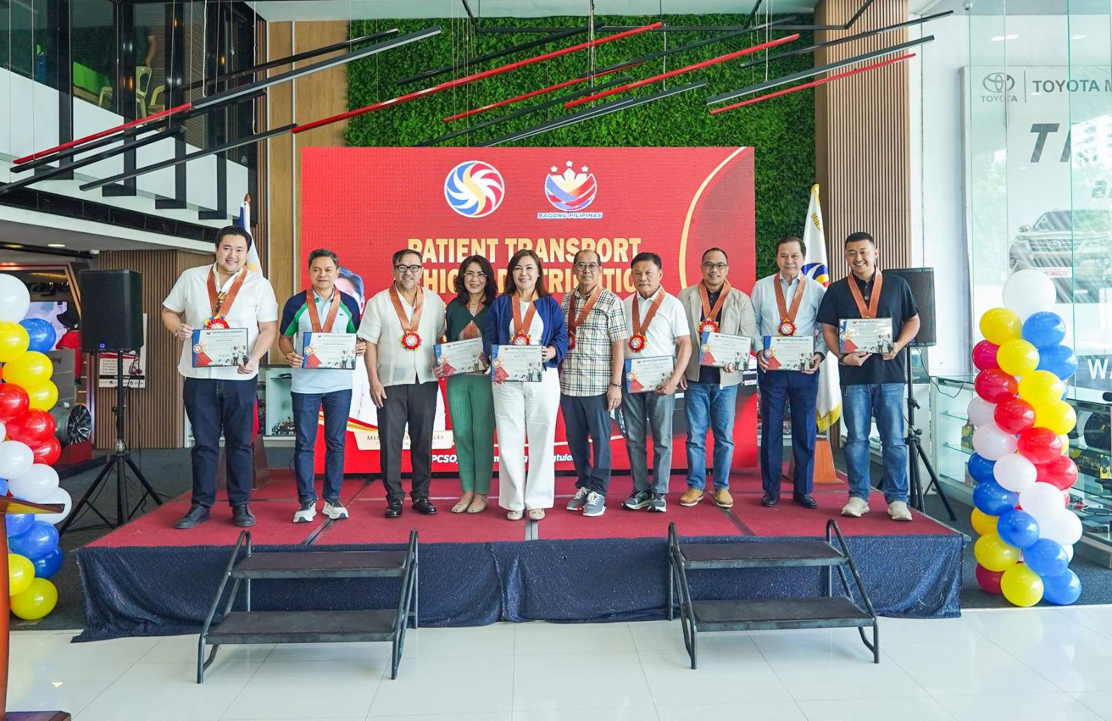 PCSO turns over 18 patient transport vehicles to 10 Visayas provinces