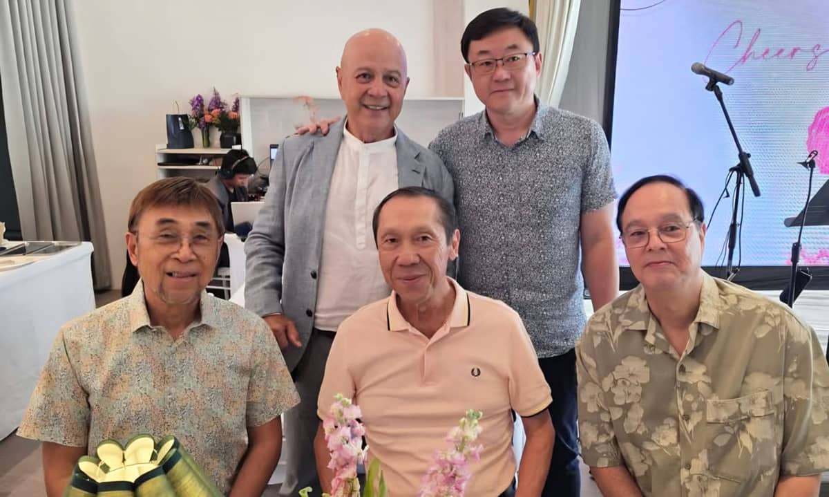SEATED.Mike Basubas, Ben Li, Chichi Villarica,.standig.Nonoy Tirol, Jojo Uy