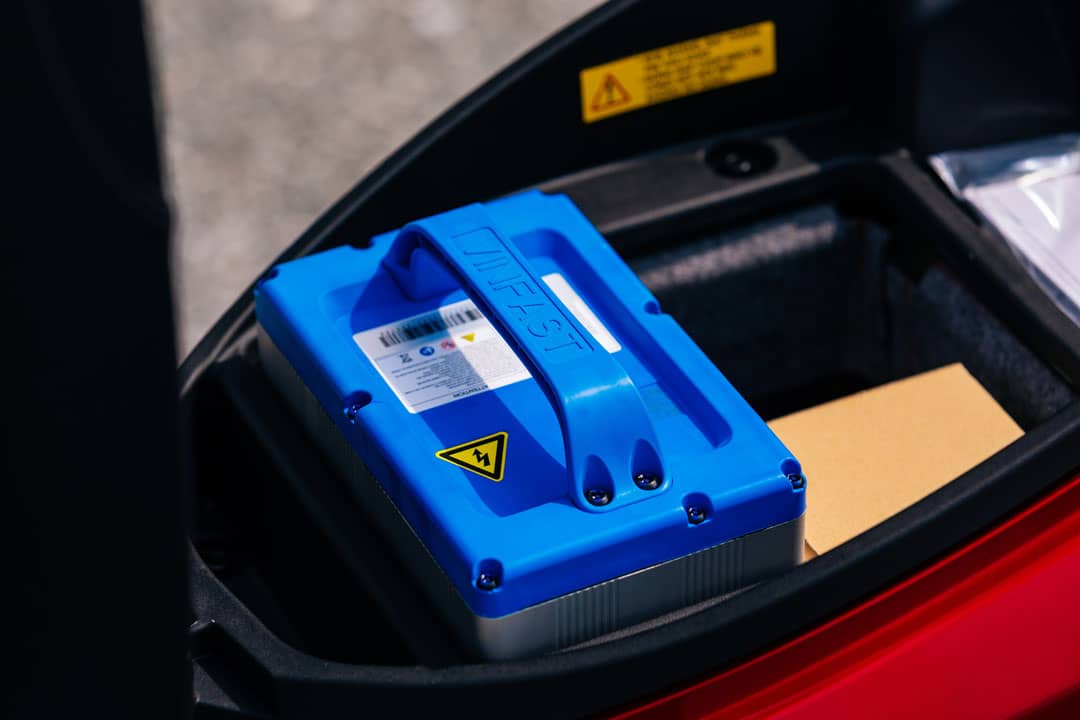 BATTERY storage on the VinFast e-motorcycle gives riders access to home charging and, under the subscription plan, battery swapping.