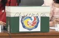 The sealed green box brought by the BIR which was said to contain the tax records of Vice President Sara Duterte and her husband Atty. Manases "Mans" Carpio.