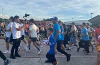 Fathers and their families join "Fun Run for Tatay" in Villar Foundation, Las Pinas City