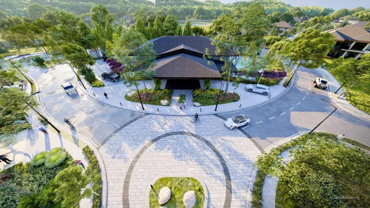 A WIDE aerial view of the master-planned township in South Metro Manila showing integrated residential, commercial and green spaces.