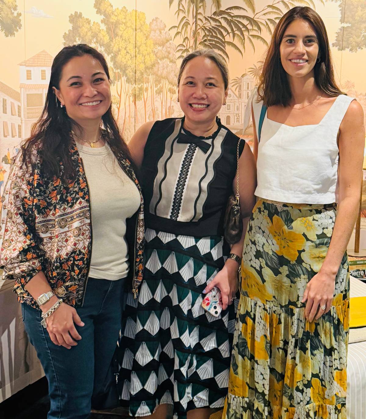 MS. Berna Ochoa, Interior designer Kristina Cabrera and Interior designer Emily O Hara.