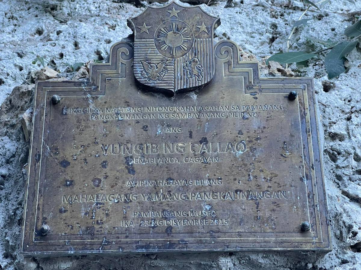 CALLAO Cave’s marker.