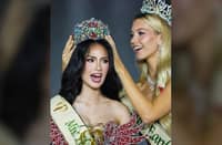 MISS Earth 2025 Natálie Puškinová crowns Cagayan's Rina Andrea Delos Santos as Miss Philippines Earth 2026.