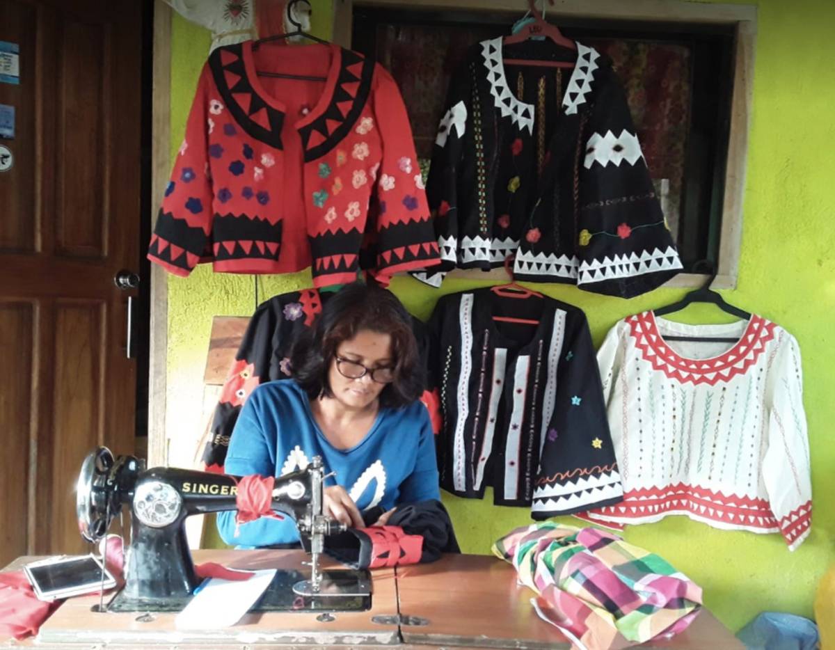 PANUBOK embroidery reflects the natural environment and cultural memory of the Panay Bukidnon people.