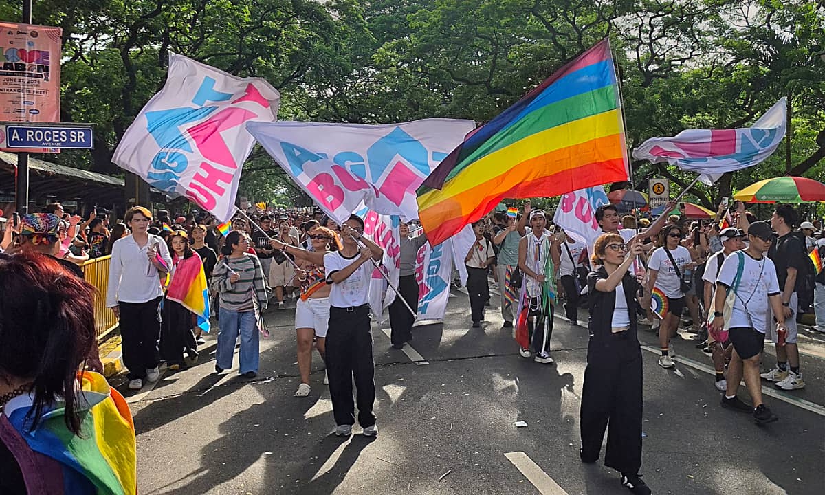 THE Angat Buhay contingent at the march.
