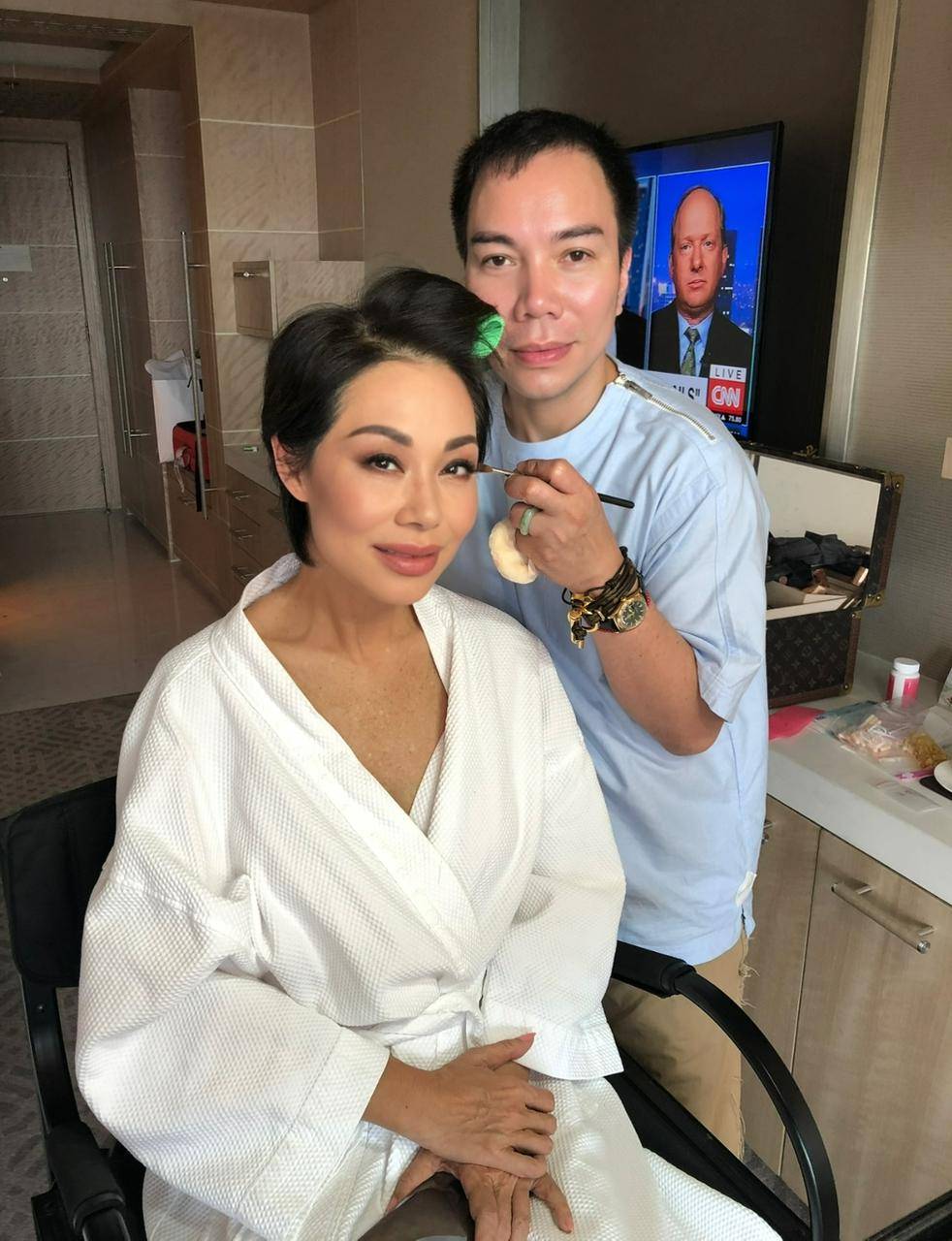 PATRICK with Sister of Joyce Ma, Bonnae Gokson of Hong Kong