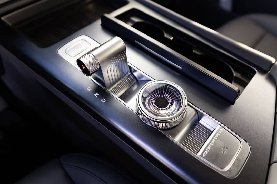 CONTROL sits at the center of the BAIC B30e Dune cabin with its drive selector and console controls.