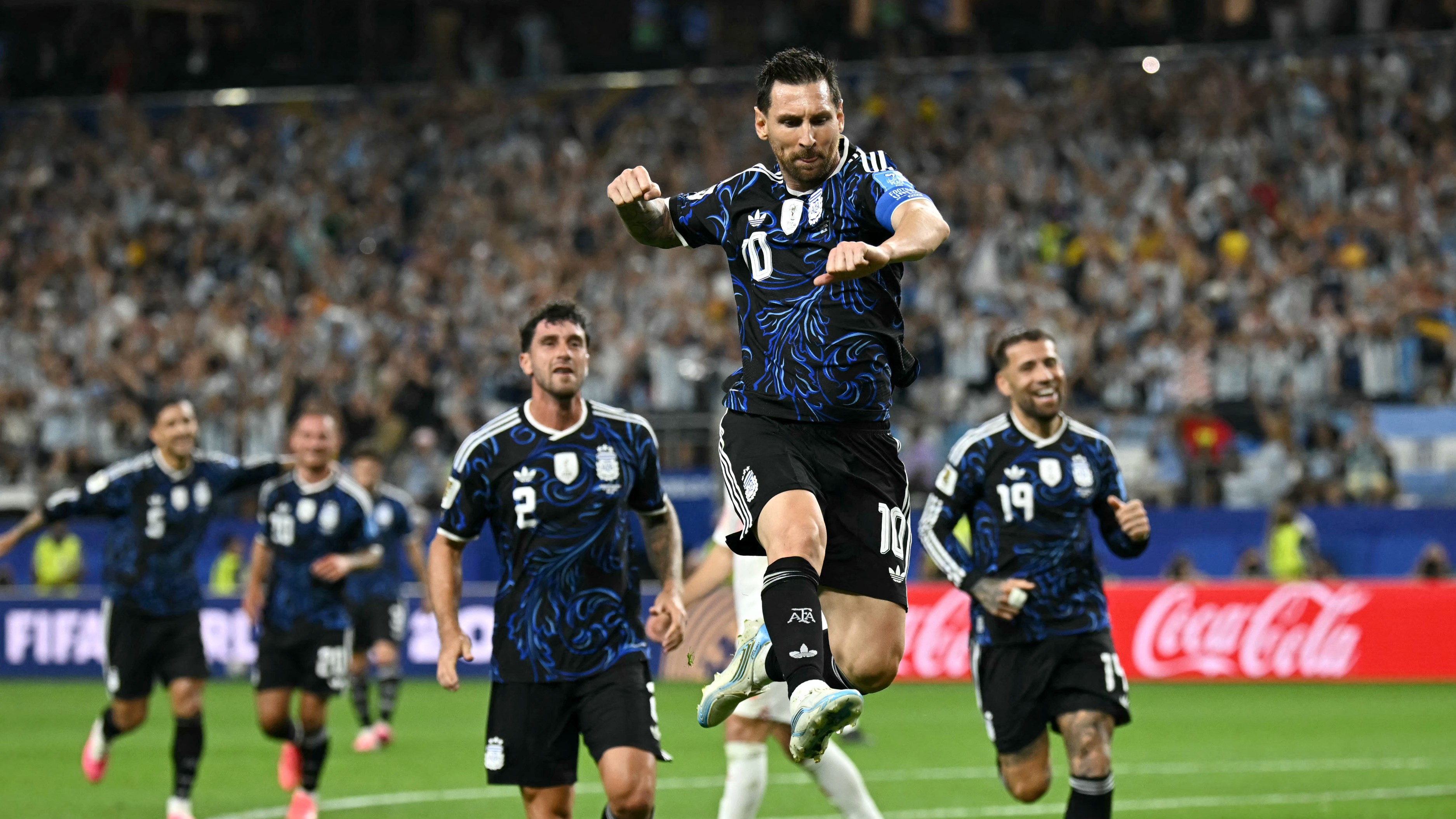Messi scores anew, powers Argentina