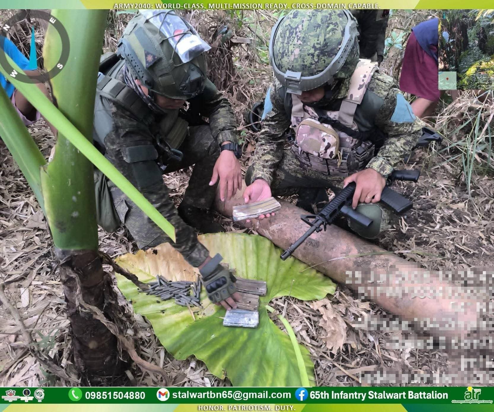 Five CTG members surrender, war materiel found in Masbate