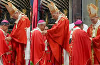 Three Filipino archbishops received the pallium from Pope Leo XIV during a Mass at St. Peter's Basilica on Monday, 29 June 2026