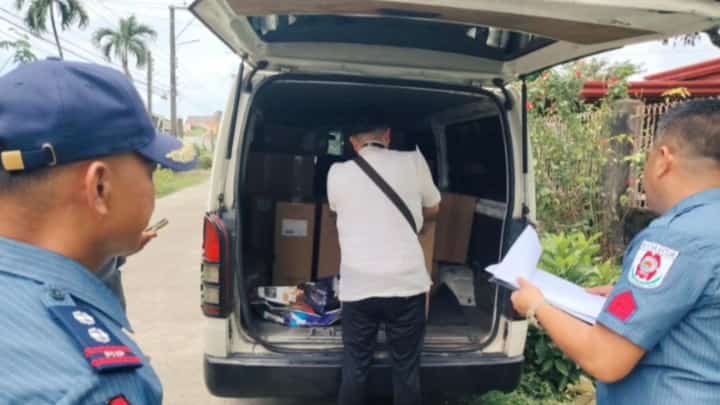 Central Luzon cops intercept ₱35.25-M illicit cigarettes in Cabanatuan; inventory and documentation of seized items conducted.